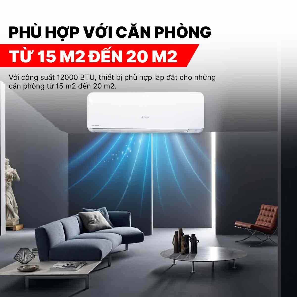 Điều hòa Mitsubishi Heavy 12000BTU SRK/SRC13YXS-W5