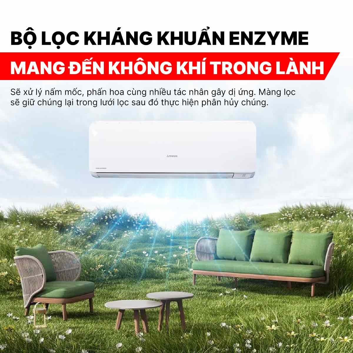 Điều hòa Mitsubishi Heavy 12000BTU SRK/SRC13YXS-W5