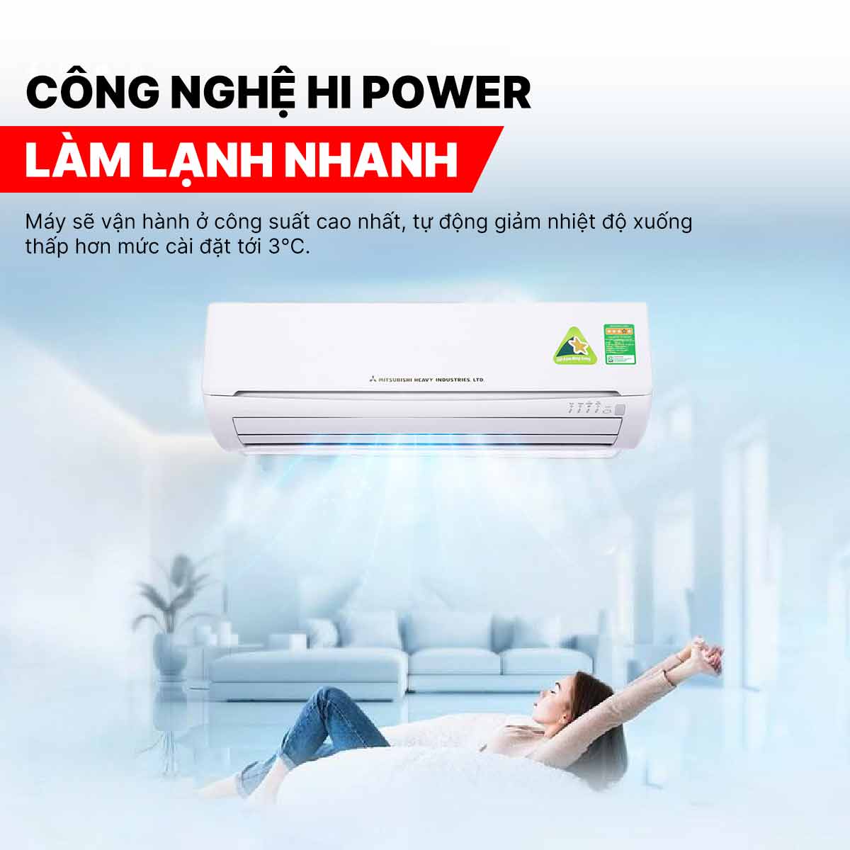 Điều hòa Mitsubishi Heavy 24000BTU 1 chiều SRK/SRC24CS-S5