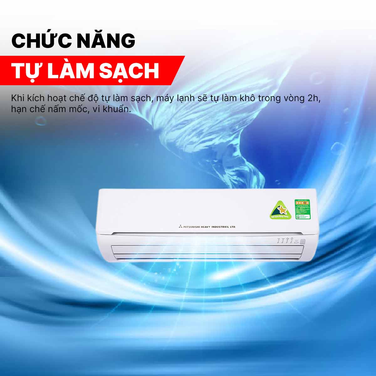 Điều hòa Mitsubishi Heavy 24000BTU 1 chiều SRK/SRC24CS-S5