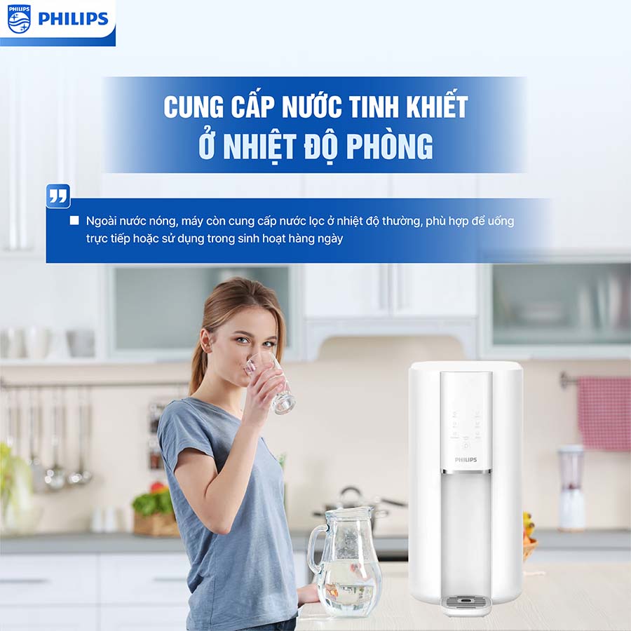 Máy lọc nước RO nóng nguội Philips ADD6901HWH01/74